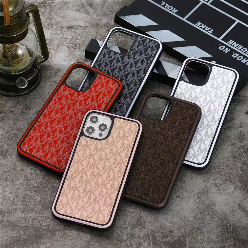 

Luxury Designer Phone Cases MK Brand for iPhone 7 7P 11 12 12 Pro Max 13 Promax XR X Xsmax Case Top Quality, White