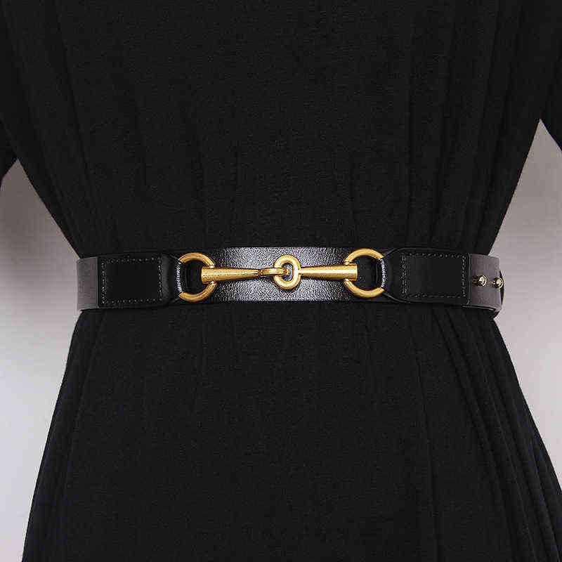 

fashion corset belts for women luxury designer brand womans belt genuine leather luxury designer cinturon mujer waistband, Black