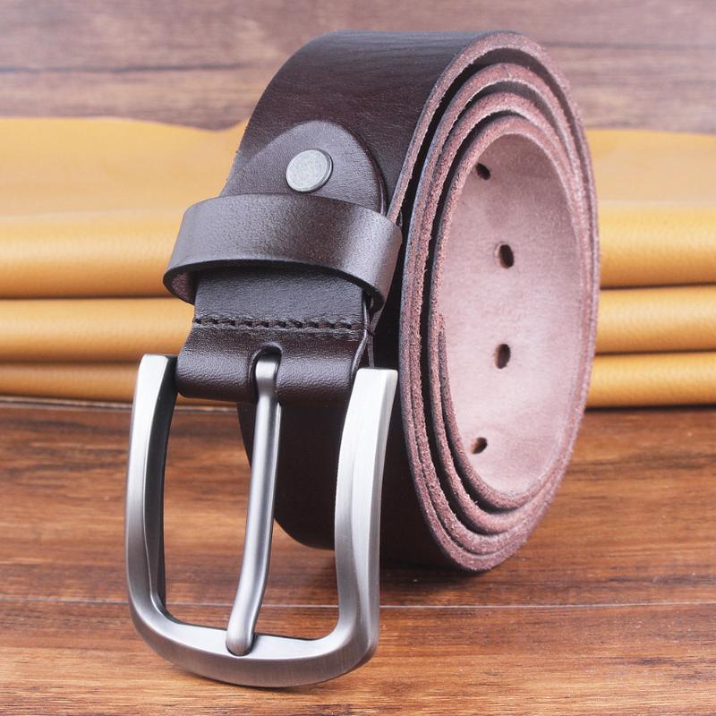 

Belts Fashion Mens Casual Genuine Leather Punk High Quality Cowhide Braided Belt Design Nature Skin Brown BeltsBelts, Black