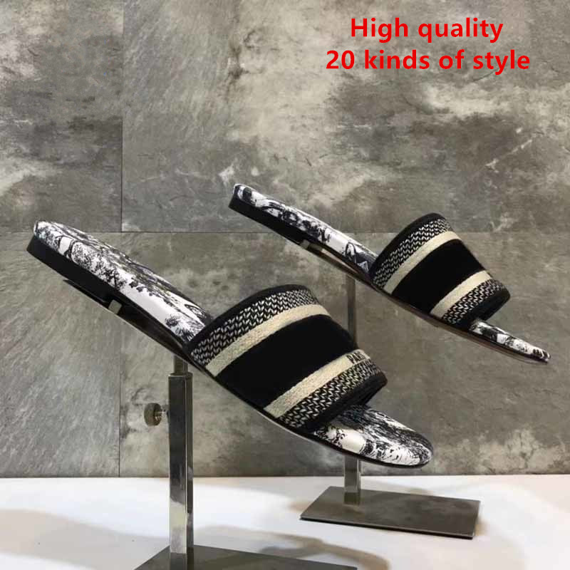

Paris High quality Luxury Designer Sandals Women Summer 2022 brands Slippers tory Flat Beach Fashion Wild Women's Shoes Cd Fast Delivery, D6 high quality
