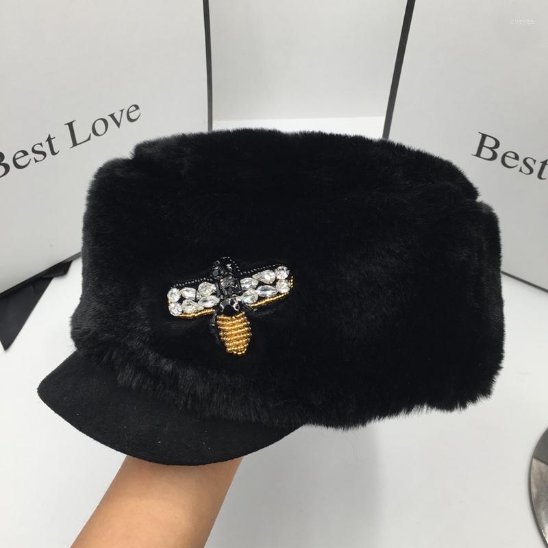 

Visors During The Spring And Autumn Winter Warm Wrasse Top Ceiling With Thick Cap Short Eaves Visor For WomenVisors, Black