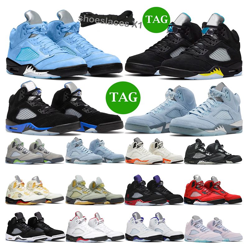 

mens basketball shoes 5 race bule Bluebird UNC Anthracite oreo Raging Red White Cement Alternate Grape sports sneakers trainers fashion, 29