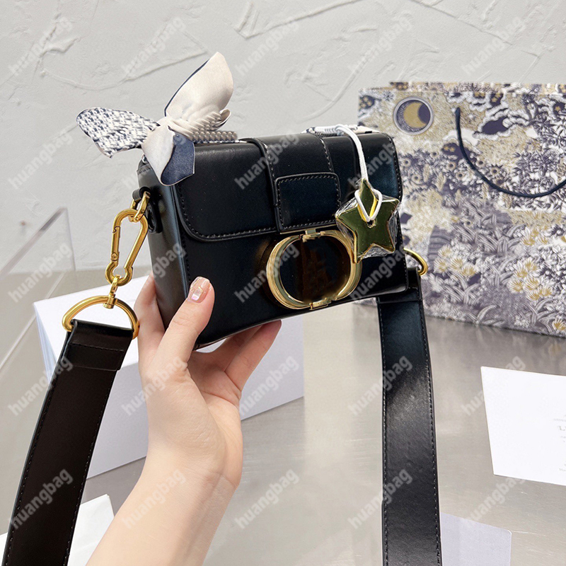 4 Colors Crossbody Women Shoulder Bags Leather Mini Box Ribbons Hanbags Luxury Designer Flap Bag Classic Handbag Pochette Casual Purses Fashion Wall