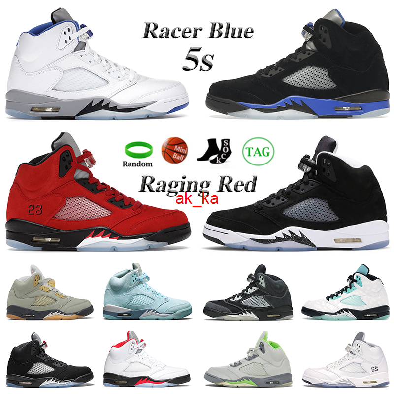 

5s men basketball Shoes Stealth 2.0 Oreo Fire Raging Red Jade Horizon Blue bird Sail Racer Blue Metallic Green Bean Anthracite Alternate Bel, 22