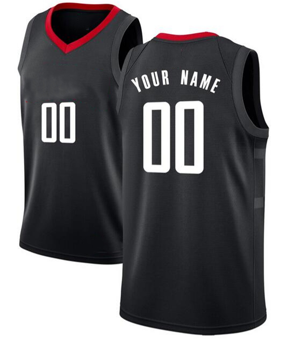 

Printed Houston Custom DIY Design Basketball Jerseys Customization Team Uniforms Print Personalized any Name Number Mens Women Kids Youth Black Jersey