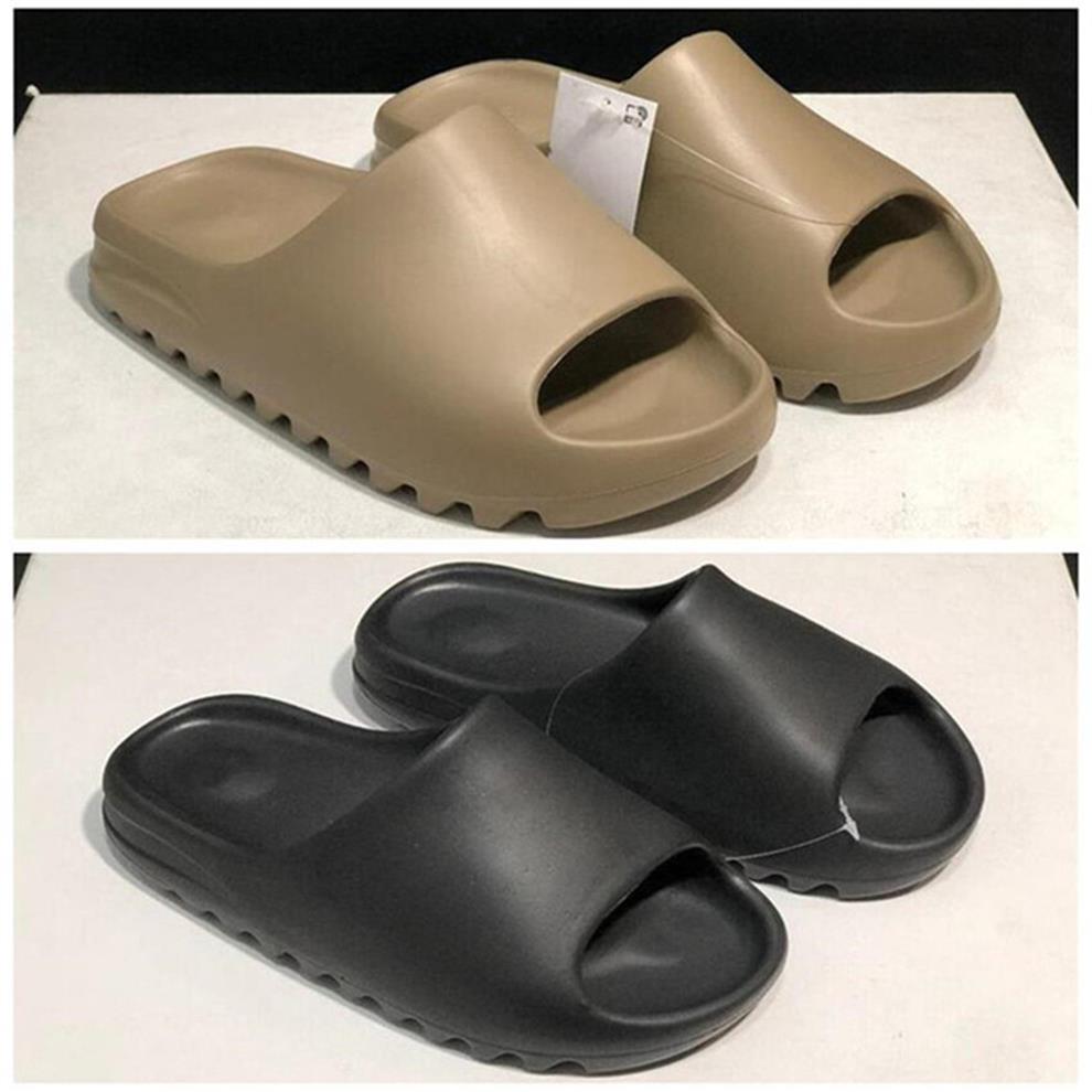 

Topsportmarket Slides Slippers Men Women Desert Sand Black Bone White Core Brown Enfora Blue Orange Resin Slide Moon Gray Sandals 294L, Nude