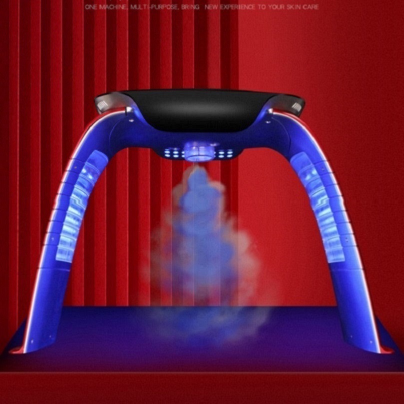 Home use LED Skin Rejuvenation Acne Removal Face Tightening Photon Beauty Instrument 7 Colors Nano Spray Facial Panel PDT Light Therapy