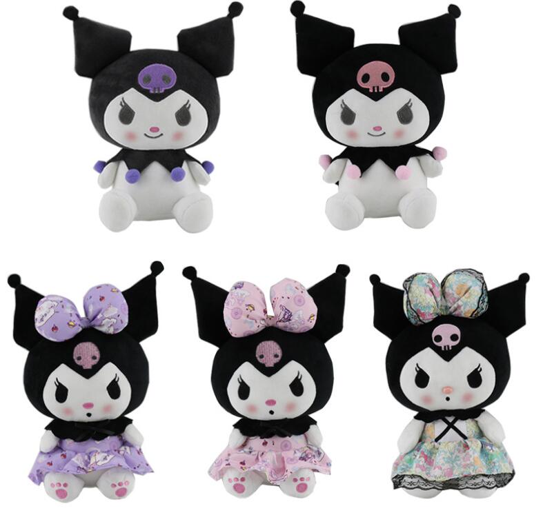 

2022 New Model Stuffed Animals 25cm Five types Wholesale Cartoon plush toys Lovely kuromi dolls Birthday gift, Customize