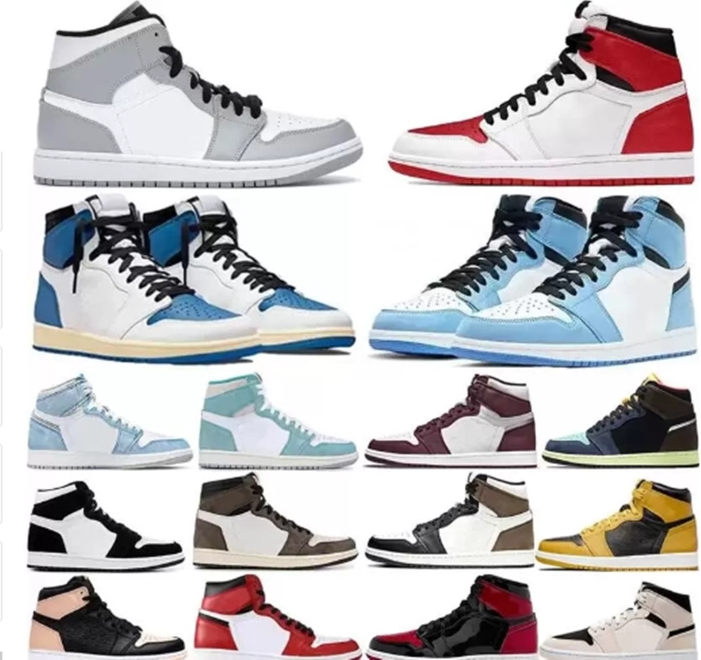 

High Jumpman 1 men basketball shoes 1s University Blue Dark Mocha Hyper Royal jorden mens trainers Chicago jorda1s sports sneakers jordam retro, 24
