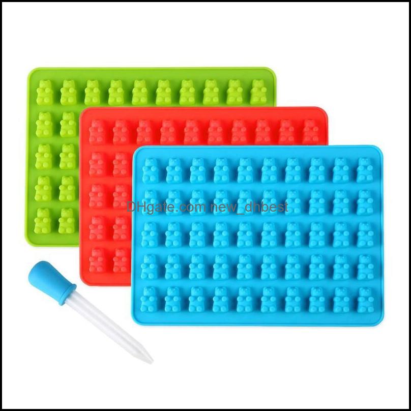 

Baking Mods Bakeware Kitchen Dining Bar Home Garden 50 Hole Gummy Bear Mold Sile Cake Candy Dessert Chocolate Maker Lx2829 Drop Delivery