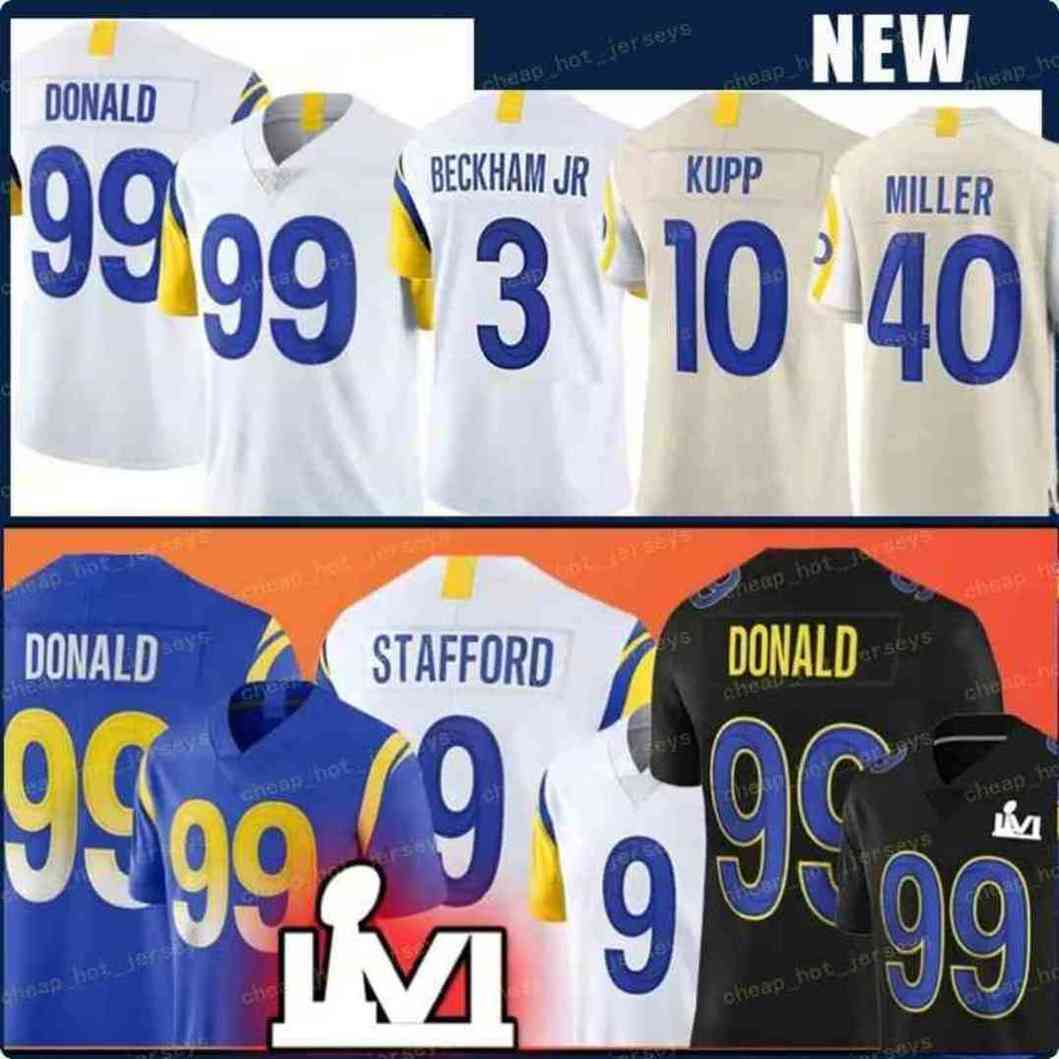 

Los Angeles''Rams''Cooper Kupp Matthew Stafford Football Jersey Aaron Donald Van Jefferson Jalen Ramsey Whitworth Odell Beckham Jr. Cam Akers DeSean Jackson, Men