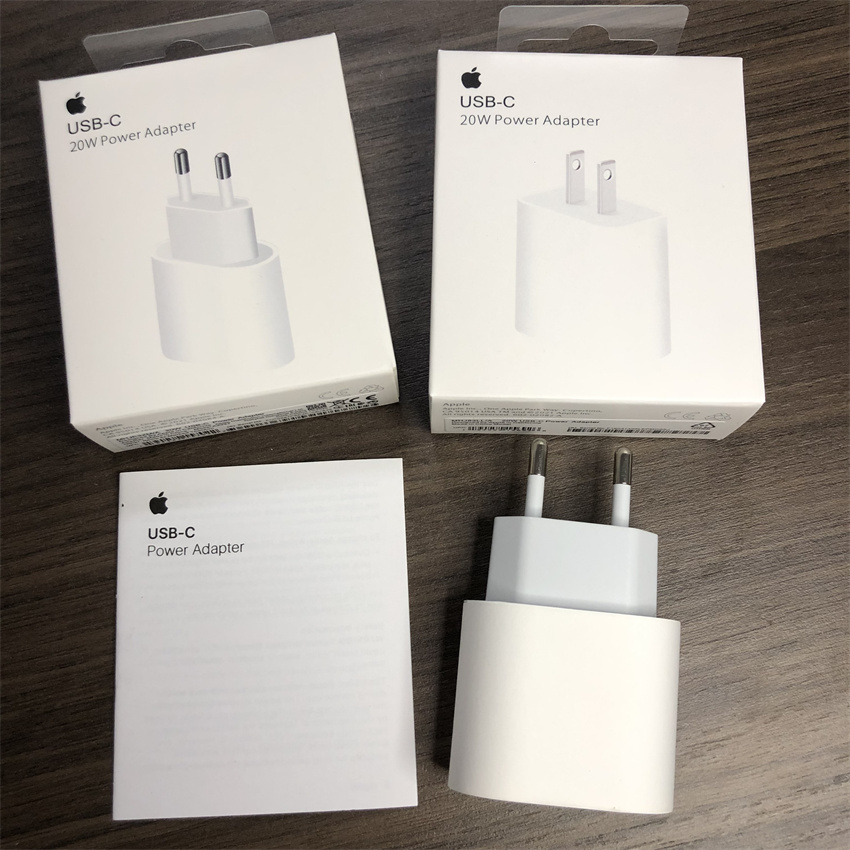 

Original Quality 18W 20W PD Type c Wall Quick Charger USB-C Power Adapter For Apple iPhone 11 12 13 Pro Max Super fast charging type with retail packaging