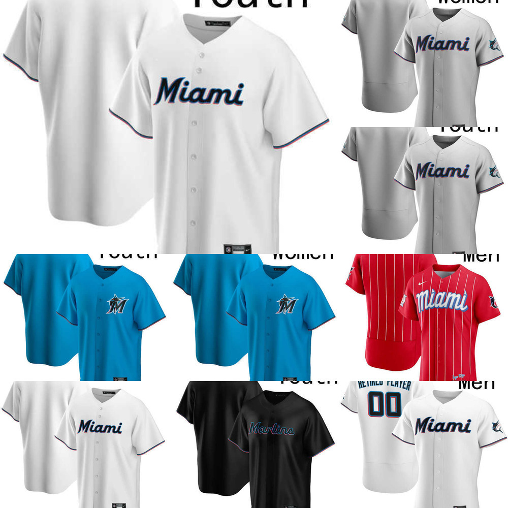 

Baseball Jersey Men Women Youth Miami 12 Jorge Soler 99 Jesus Aguilar 24 Avisail Garcia 7 Jesus Sanchez 2 Jazz Chisholm Jr. 26 Garrett Cooper Marlins, Colour