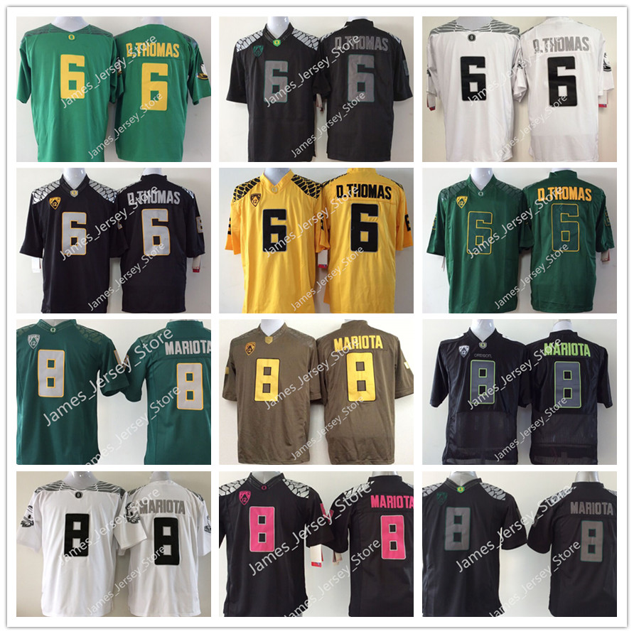

2022 NCAA 6 DeAnthony Thomas Jersey Men's Oregon Ducks #8 Marcus Mariota Jerseys Green Limited Stitched American College Football Jersey, 8 marcus mariota jersey