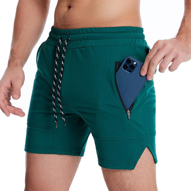 

Men's Shorts Little L Men Spring And Summer Solid Color Loose Casual Street Fitness Tie Multi Pockets For Quick Y Warm ComfortableMen's Men', Green