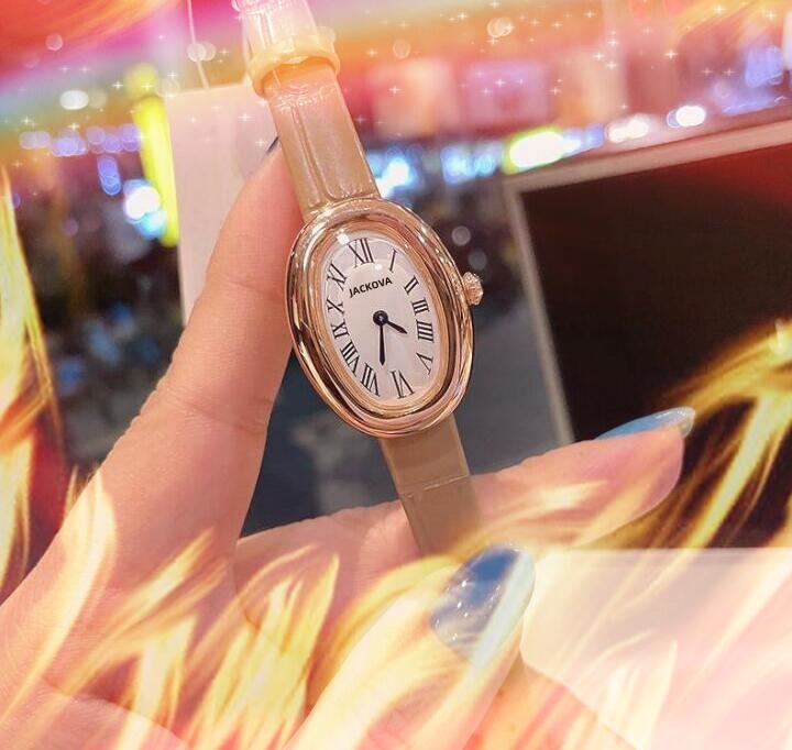 

ICE-Out Bling Oval Shap 32x26mm Watch Women Hip Hop Roman Dial Designer Mens Quartz 316L Stainless Steel Case Genuine Cow Italy Leather Belt Business Wristwatch, As pic