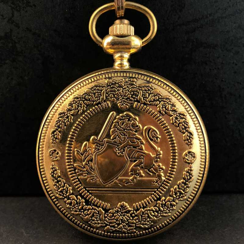 

Pocket Watches Top Gold Watch Antique Mechacnical Hand-winding Mens Women Souvenir With Chain Fob Gifts For ParentsPocketPocket, Brown
