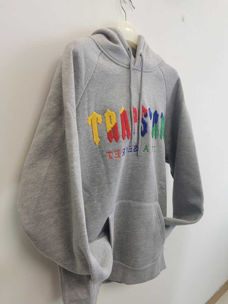 

Trend 2022 Trapstar London Spring and Autumn Prototype Hoodie -xl Men' Women' Fashion Embroidery Color Plus Velvet, Black