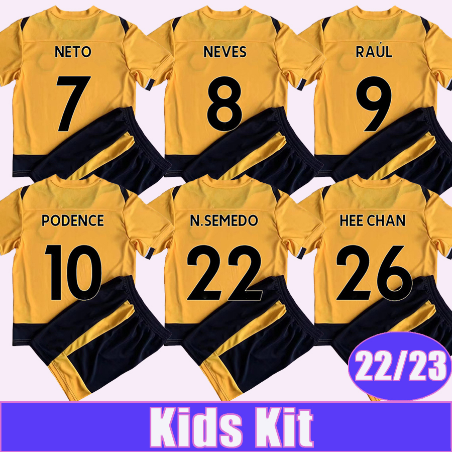 

22 23 RAUL NEVES NETO Kids Kit Soccer Jerseys PODENCE HEE CHAN COADY BOLY CHIQUINHO KILMAN N. SEMEDO Home Away 3rd Football Shirt, Tz8779 22 23 home no socks