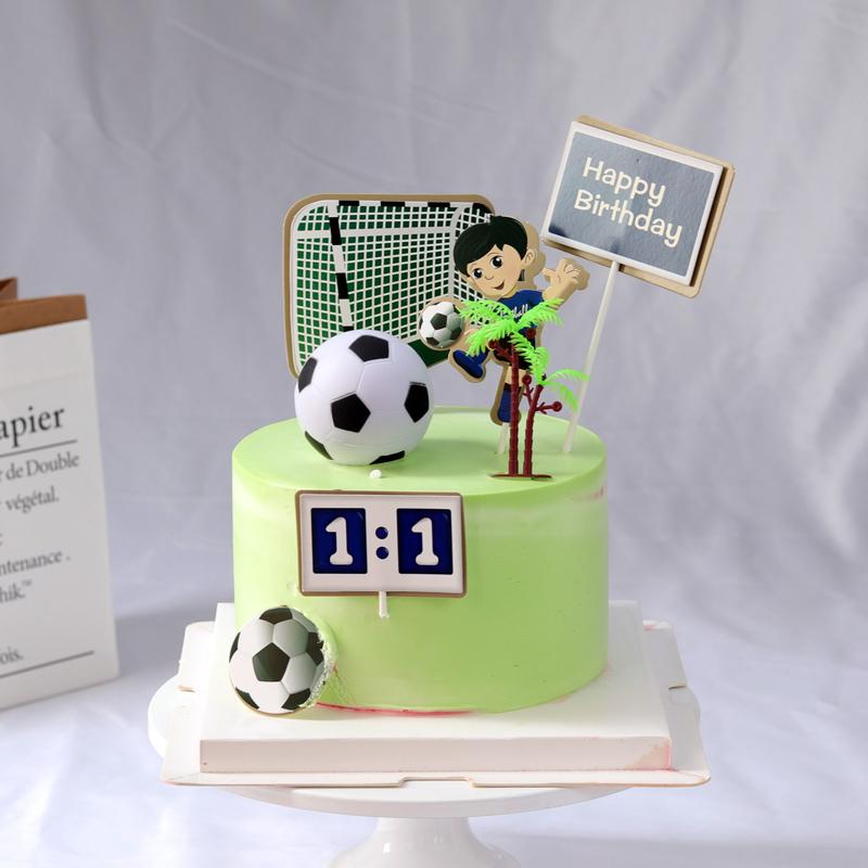 

Other Festive & Party Supplies Football Cake Topper Decor Soccer Boy First Happy Birthday Footbal Treat Theme Dessert Decoration