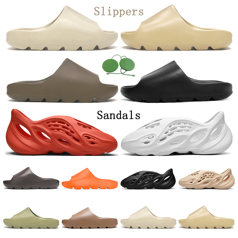 

2022 Slippers Designer mens womens sandals Triple White Black Desert Sand Bone Resin Earth Brown Soot Beige trainers sneakers, #3 bone
