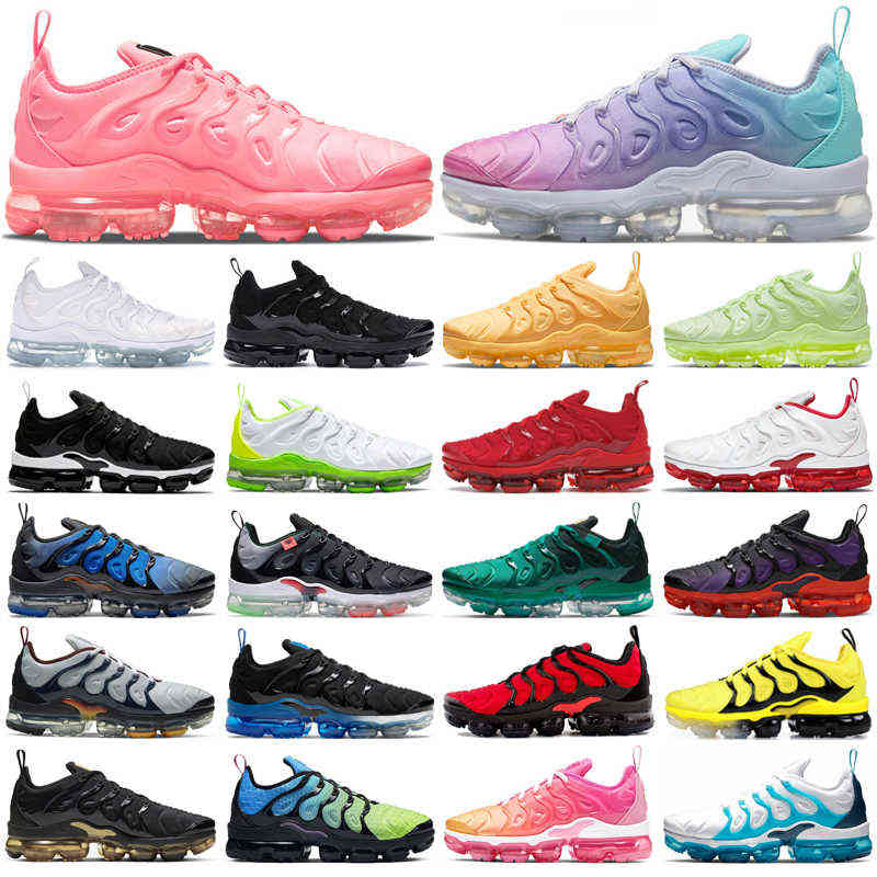 

Top tn plus running shoes men women Triple Black White Knicks Atlanta Voltage Purple Pure Platinum mens trainers outdoor sports sneakers, Zebra