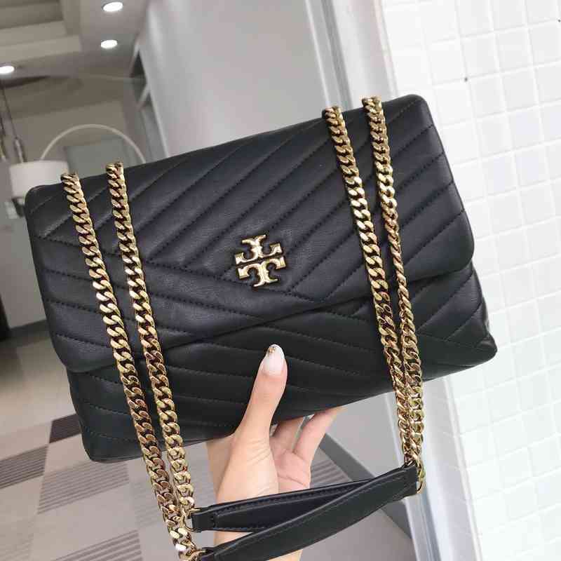 

Designer torys bags Designer Handbags 2022 Sheepskin Rhomboid Twill Envelope Bag, Black large size