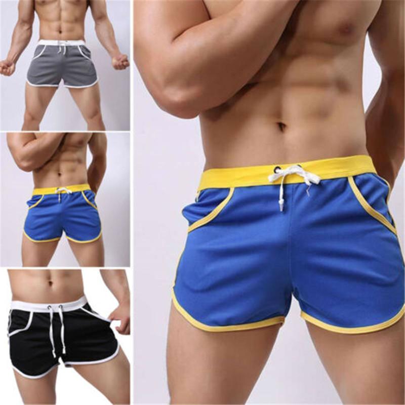 

Men's Shorts Men Board Gym Sports Training Beach Short Pants Casual Loose Elastic Waist Sexy Comfort Athletic Swimwear, Black