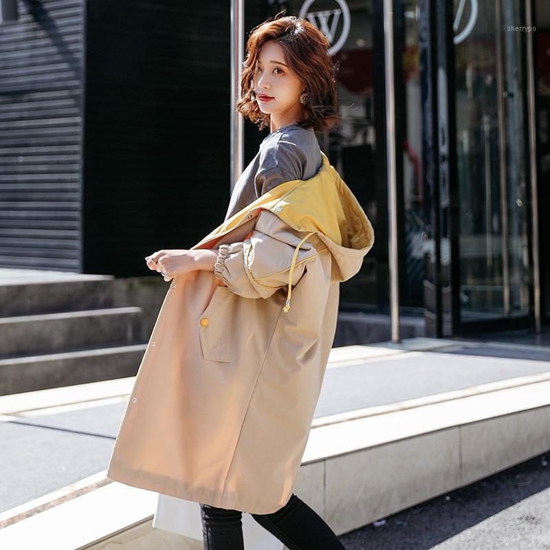 

Women' Trench Coats Jbersee Fashion Woman Clothes Autumn Winter Long Coat Women Casual Windbreaker Ladies Raincoat Overcoat, Black