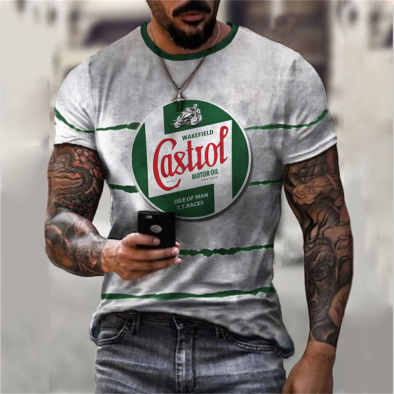 

Tough guy style palm print men's 3D T shirt short-sleeved party top street punk gothic round neck summer