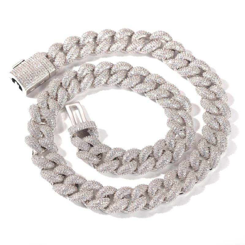 

Chains UWIN Hiphop Jewelry 14mm Mens Necklace Miami Cuban Chain With Box Clasp Micro Pave CZ Hip Hop Fashion Luxury