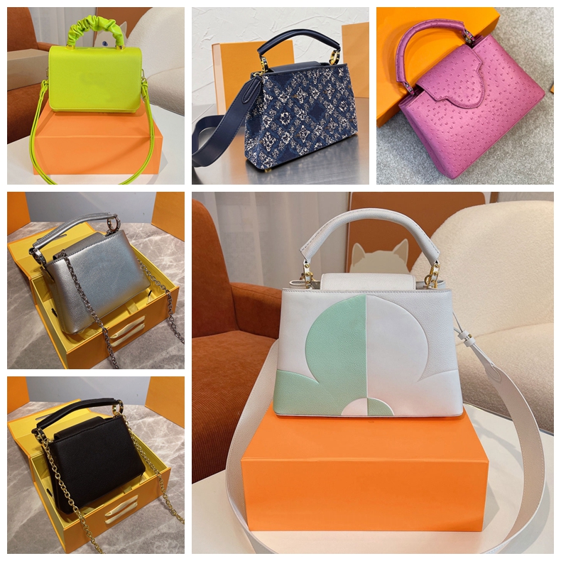 Capucines BB Femme Totes Designer Sacs à main Sacs à main classiques Bretelles larges Sac à bandoulière Bandoulière