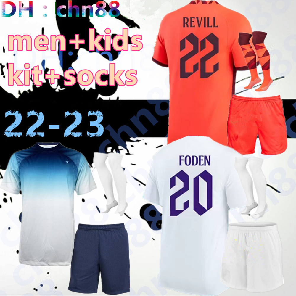 

Angleterre FODEN soccer jerseys 2022 KANE STERLING GREALISH RASHFORD MOUNT BELLINGHAM SANCHO 22 23 national Football shirt men kids kit socks uniform ENGlANDS, 2022 train kit+socks