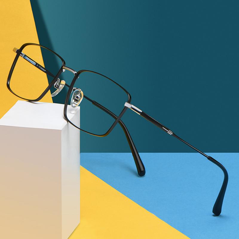 

Fashion Sunglasses Frames Men Pure Titanium Glasses Frame For Man Eyewear Optical Prescription Eyeglasses Business Style Male AR Coating Sel