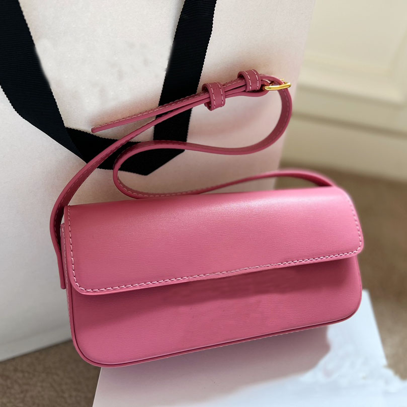 

Triomphe Women leather bag Crossbody Pink White Designer Bags Shoulder Cluth Purse, Black