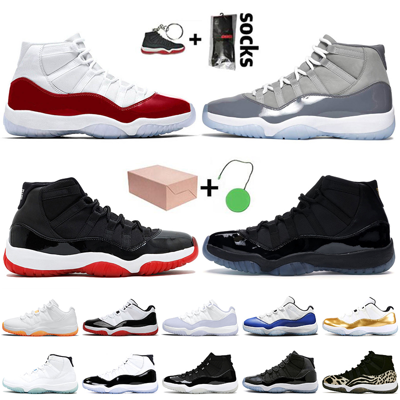 

With Box 2022 JUMPMAN 11 Basketball Shoes 11s Cherry Cool Grey Women Mens Trainers Bred Gamma Blue Pure Violet Low 72-10 25th Anniversary Concord Space Jam Sneakers, D43 low white snakeskin36-47