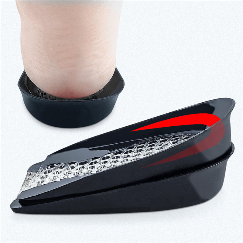 

Heel Cup Spurs Silicone Insole Gel Heel Pad for Shock Absorption Plantar Pain Relief Foot Care Insert Height Increase Cup Pads