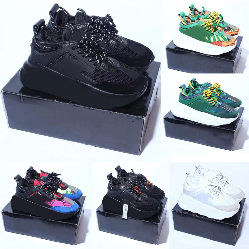 

CHAIN REACTION Shoes Sneakers Triple Suede Sneaker Men Women Trainers Classic Reflective Sneaker Calfskin Shoe, 28