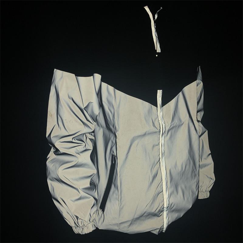 

Men's Jackets Men Patchwork Reflective Night Windbreaker Bomber Hooded Streetwear Skateboard Casual Hoodies Zipper Jacket CoatMen's, 818 gray