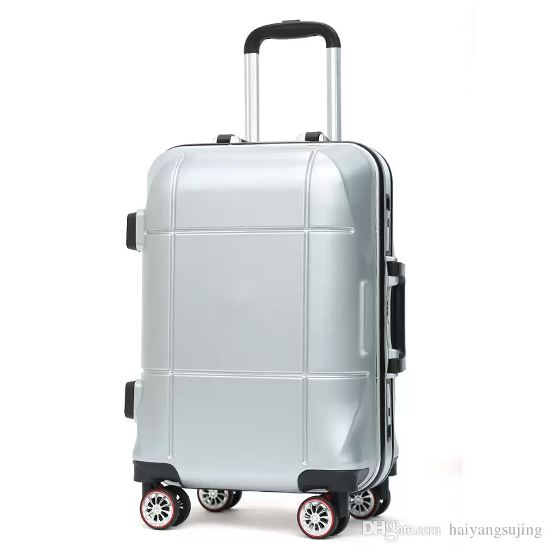 

Retro ABS+PC suitcase Bag caster Aluminum frame trolley luggage bags Business chassis men women 20 24-inch Travel sports password box