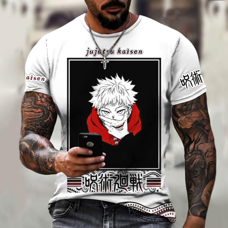 

Men's T-Shirts Summer Thin Round Neck Short Sleeve Simple Black Red And White Color Matching Men's Top T-shirt Trend A9Men's, A9-2