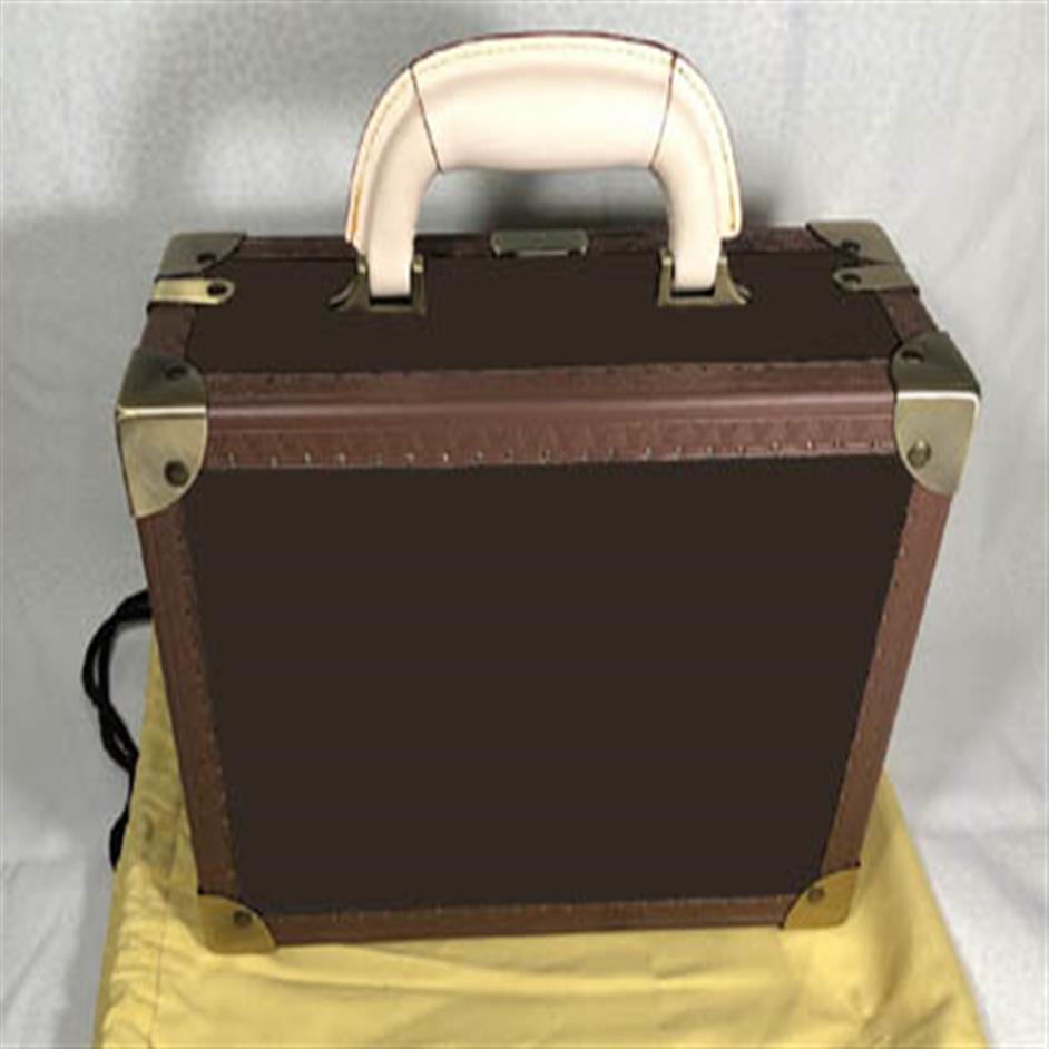 

Brown Flower MO hard sided Suitcases It is a Jewelry Box too or COTTON BAG NOT SOLD SEPARATELY Customer order260a