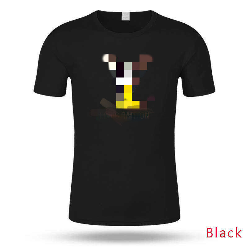 

Men's Cotton T Shirt Letter Printed T-shirt Pure Cottons Men and Women Couple Tide Triangle Logo Tops Casual Colors