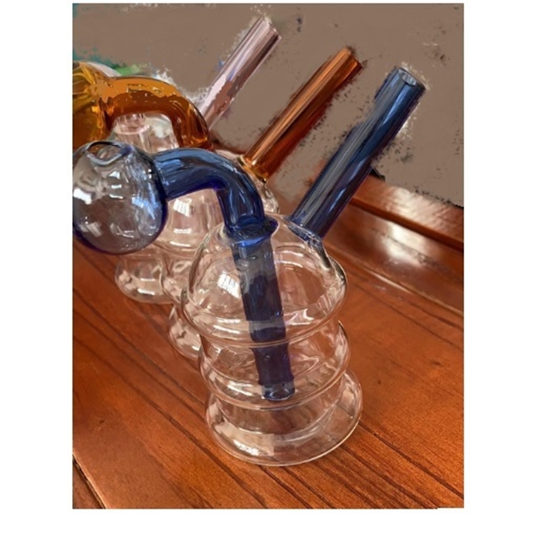 

Hookahs New mini glass oil burner bong with 4 inch clear thick glass water pipe