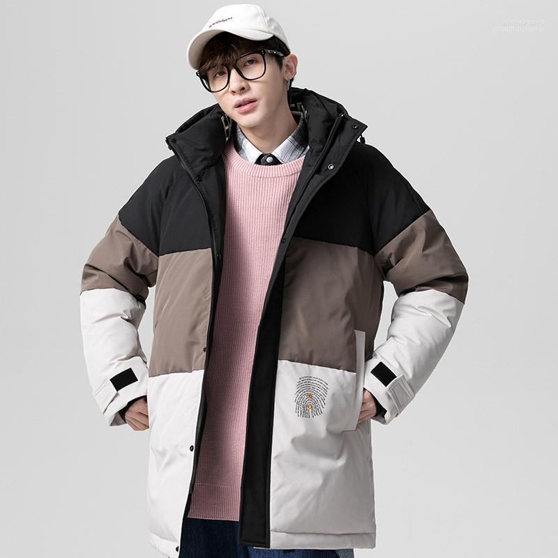 

Men's Down & Parkas Mens Men White Duck Jackets 2022 Winter Over The Knee Thicken Warm Detachable Hat Male Coat Phin22, 612 blue