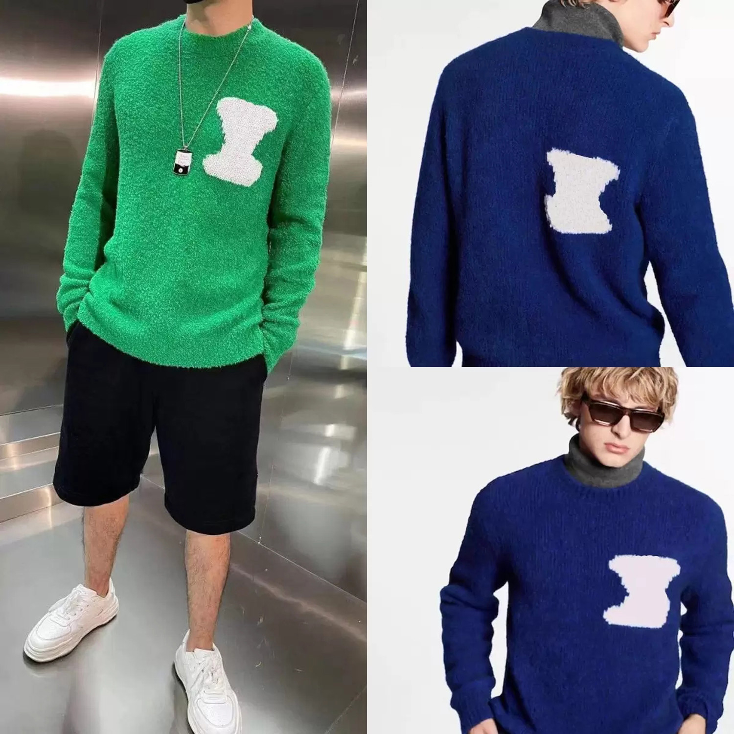 pull à capuche designers haute qualité technologie polaires pulls lettre d'impression oblique G lettre Allover imprimée otton tricot ras du cou s