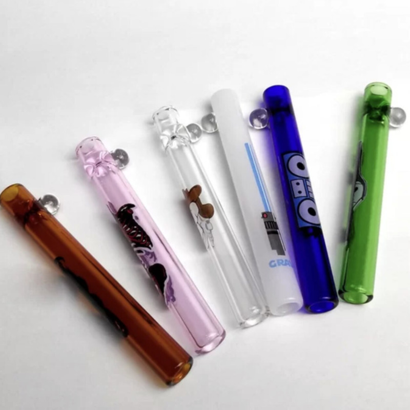 

High quality glass one hitter tips tube creative hookah cigarette holder for Wholesale
