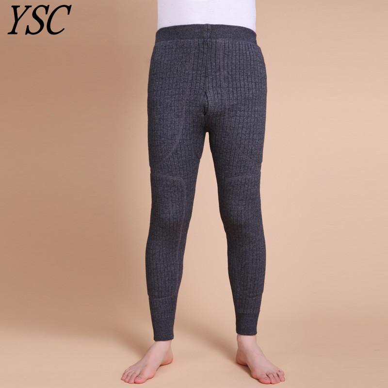 

Men's Pants YSC 2022 Cashmere Wool Knitted Long Soft Warmth Double-deck Internal Patch Thickening Style High-quality, Black