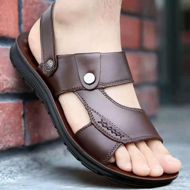 

Sandals Breathable Roma Style Men Soft Bottom Surface Casual And Slipper Man Outdoor Classic Beach Shoes, Black