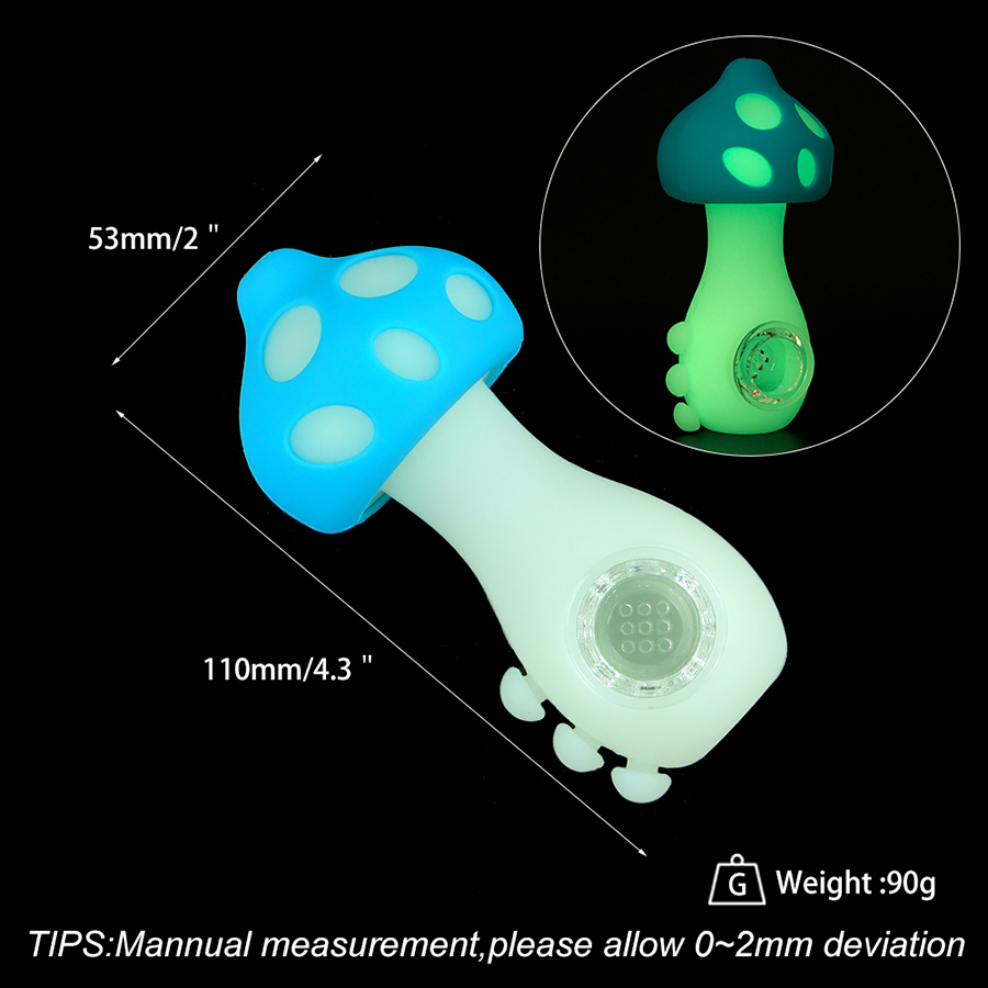 

Smoking Accessories Glow-in-the-dark mushroom water pipe hookah